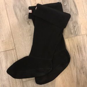 Black hunter boot socks tall ML